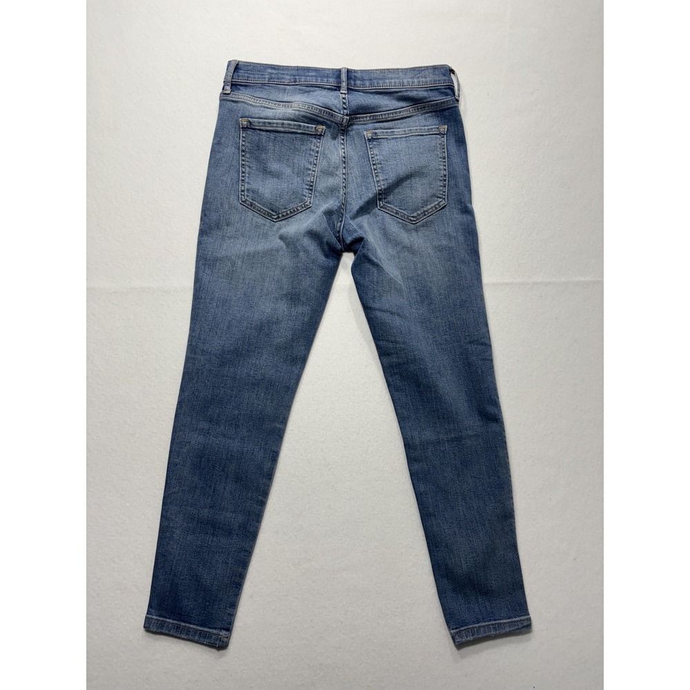 Banana Republic Jeans Womens 28 Blue Wash Mid Rise Skinny Crop Stripe 28x27.5 - Picture 12 of 15